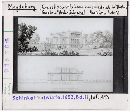 Vorschaubild Magdeburg: Gesellschaftshaus im Friedrich-Wilhelms-Garten. Schinkel 